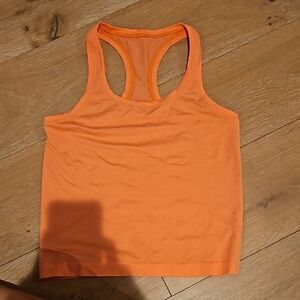 Orange Racerback Tank Top